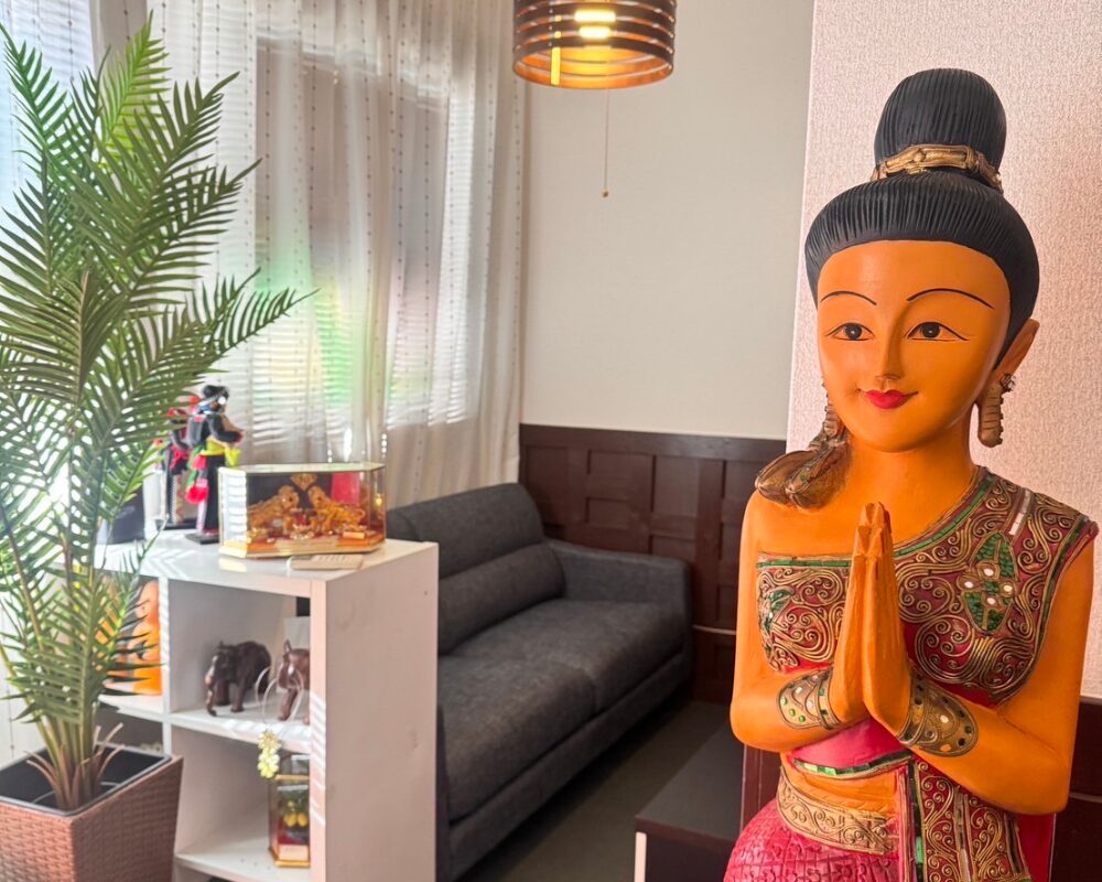 茨城県水戸市大工町のタイ古式マッサージ・ガムライグンの待合室